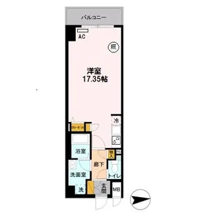 DーROOM STAY 両国【10階】の間取り