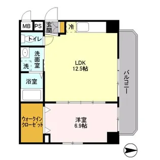 グローセインゼル湯島【5階】の間取り