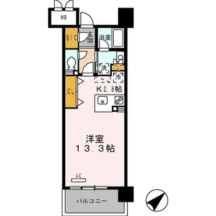 ロイヤルパークス豊洲【7階】の間取り