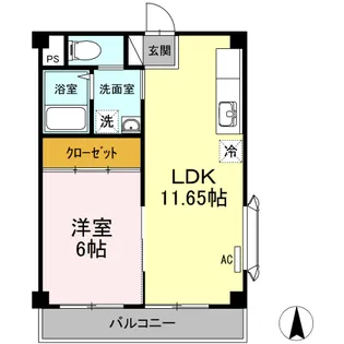 サンエイトマンション【3階】の間取り