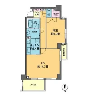 カスタリア高輪【3階】の間取り