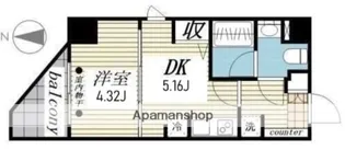 CREAL門前仲町Ⅱ【4階】の間取り