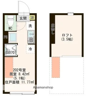 SAVOIRーFAIRE 大島【2階】の間取り