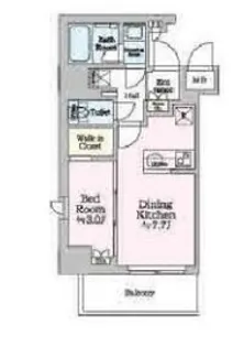 ワンルーフレジデンス亀戸【3階】の間取り