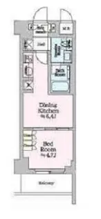 ワンルーフレジデンス亀戸【3階】の間取り