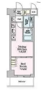ワンルーフレジデンス亀戸【3階】の間取り