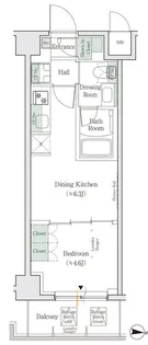 ワンルーフレジデンス亀戸【3階】の間取り