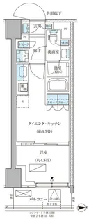 パークアクシス品川天王洲アイル【4階】の間取り