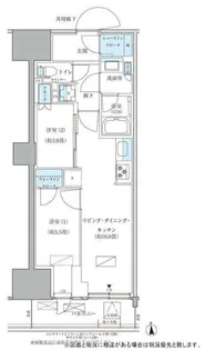 パークアクシス品川天王洲アイル【6階】の間取り