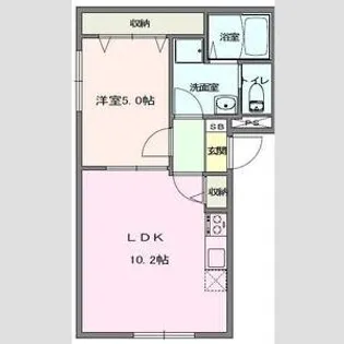 ワイエム東墨田【1階】の間取り