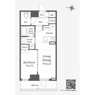 ALPHA PRIME東陽町【9階】の間取り