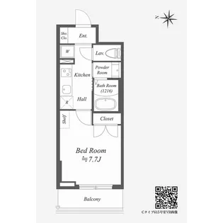 ALPHA PRIME東陽町【4階】の間取り