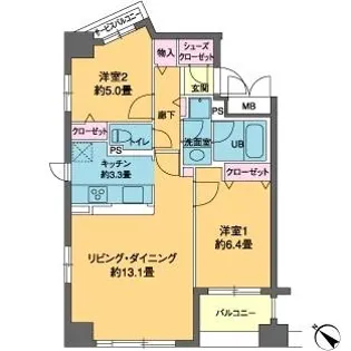 カスタリア茅場町【8階】の間取り