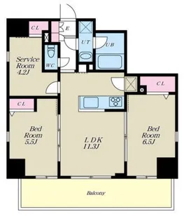 ALIVIS西葛西NORTE【7階】の間取り