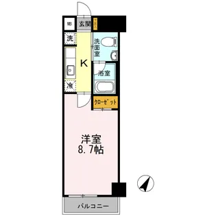 カスタリア神保町【2階】の間取り