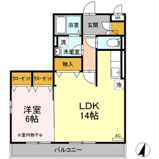 コンフォール瑞江Ⅴ・Ⅵ Ⅴ【2階】の間取り