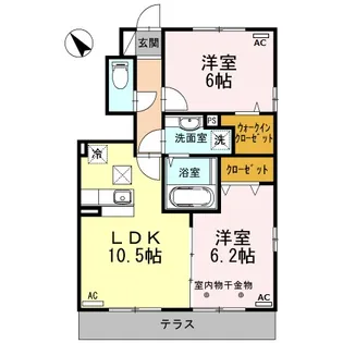 プレシャス・ハートランド西小松川Ⅱ B棟【1階】の間取り