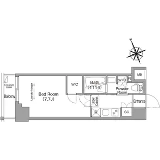 コンフォリア東葛西【2階】の間取り