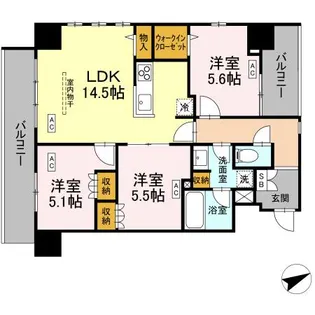 サンジョイアゼロ【4階】の間取り