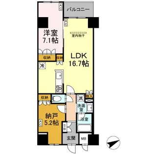 サンジョイアゼロ【1階】の間取り