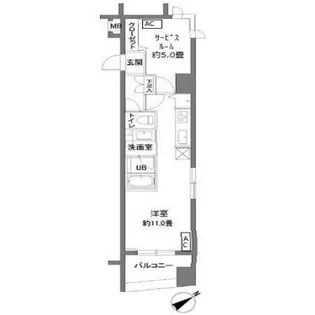 カスタリア新御茶ノ水【7階】の間取り