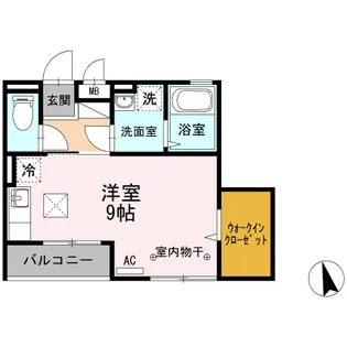 サニーヒルズ立花【1階】の間取り