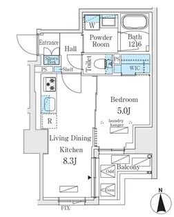 ジオエント秋葉原【6階】の間取り
