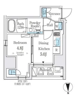 ジオエント秋葉原【3階】の間取り
