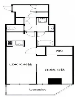ジャコワ日本橋中洲【1階】の間取り
