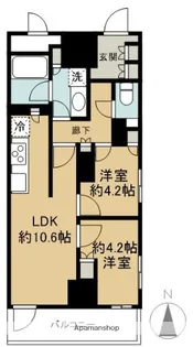 パークホームズ東陽町【106号室】の間取り