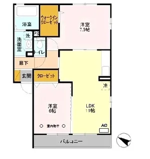 ステラソレイユ ステラ【2階】の間取り