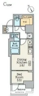 クレストコート門前仲町【8階】の間取り
