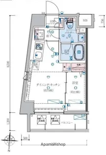リヴシティ住吉【8階】の間取り