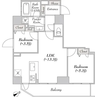 リテラス浅草橋イースト【14階】の間取り