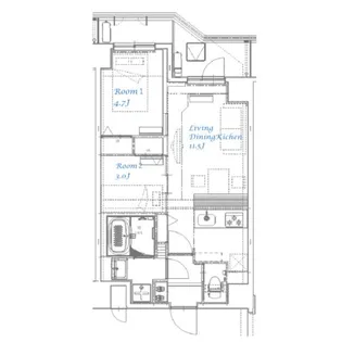 スプランディッド大島【102号室】の間取り