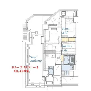 スプランディッド大島【5階】の間取り