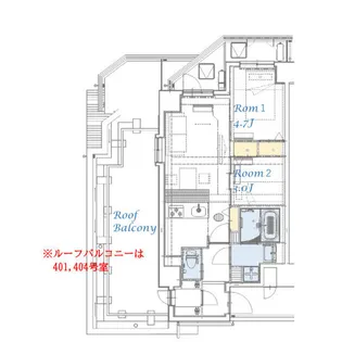 スプランディッド大島【8階】の間取り