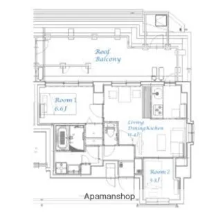 スプランディッド大島【9階】の間取り