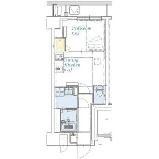 スプランディッド大島【5階】の間取り