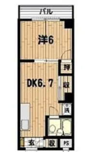 モンシェール三ノ輪【5階】の間取り