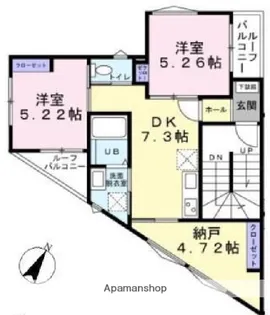 ドラゴーネMIWAⅡ【2階】の間取り