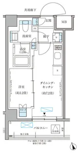 パークアクシス文京本郷【6階】の間取り