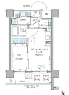パークアクシス文京本郷【3階】の間取り