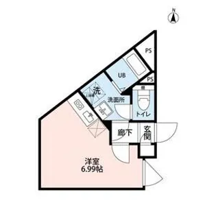 AXIS西日暮里【3階】の間取り