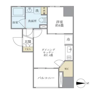 KDXレジデンス神田【2階】の間取り