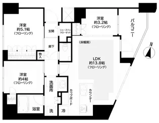GREEN PARK文京西片【3階】の間取り