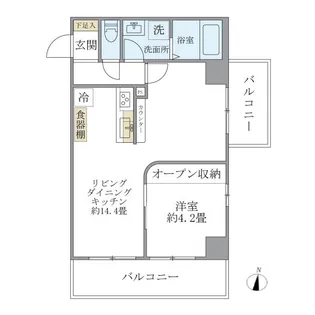 ISM新小岩【1階】の間取り