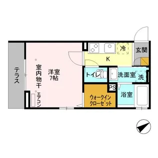 フルール・ヴィラ【1階】の間取り