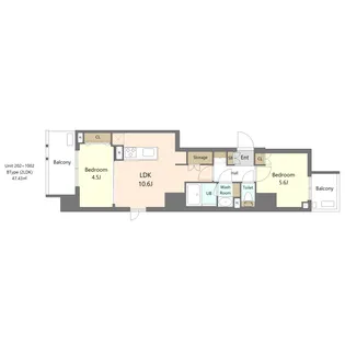 SーRESIDENCE浅草DIVERSE【2階】の間取り