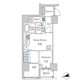 ザ・ライオンズフォーシア外神田【4階】の間取り